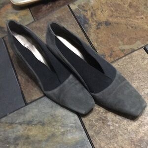 Marinelli Gray suede, 2 1/2” heel